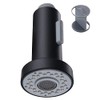 Faucet Spray Head Matte Black, Angle Simple Replacement Pull Down Sprayer, Sink Faucet Nozzle Sprayer with Stream and Spray Mode