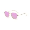 Kelens Vintage Sunglasses Polygon Polarised Sunglasses Women Men Metal UV400