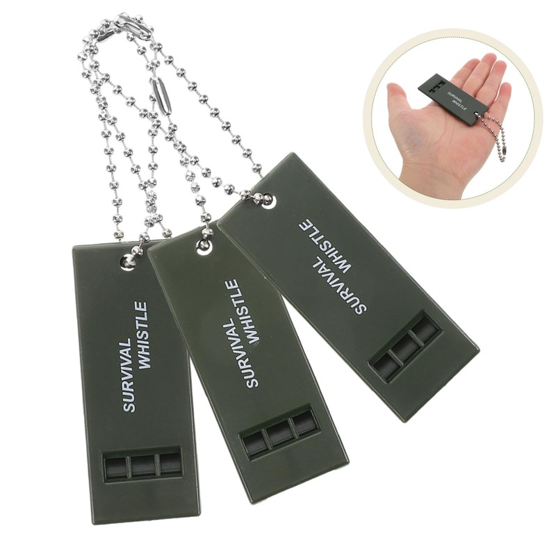 Kisangel Survival Gear Whistle Emergency Whistle Set of 3 Hiking