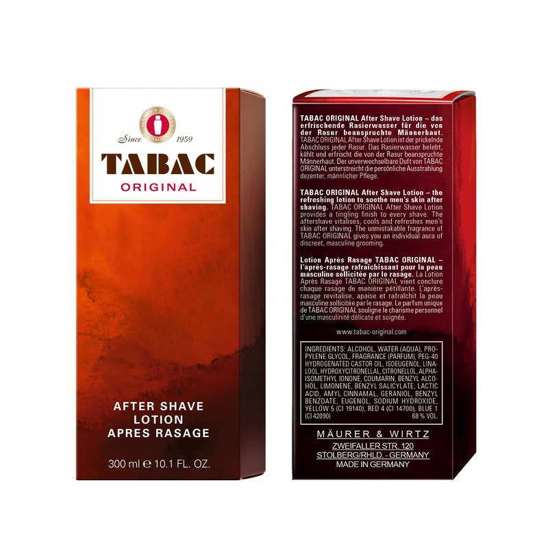Tabac Original By Maurer & Wirtz For Men. Aftershave 10.1