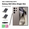 2 PCS for Galaxy S24 Ultra Single SIM Card Tray