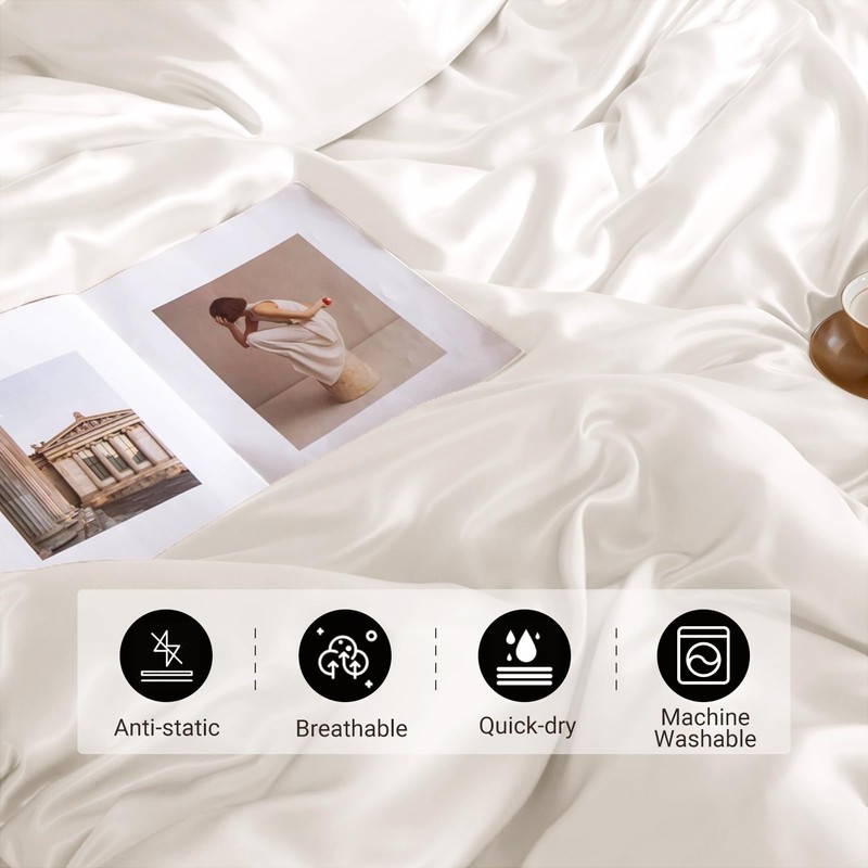 THXSILK 100% Silk Pillowcase for Hair and Skin, Both Sides