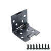 UTALIND 4 Pcs Black Square 90 Degree Self Opening Spring