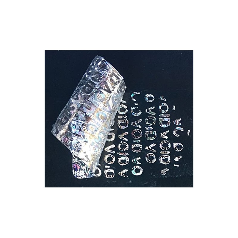 Multilingual Silver Hologram Security Labels Stickers X 150 with Void