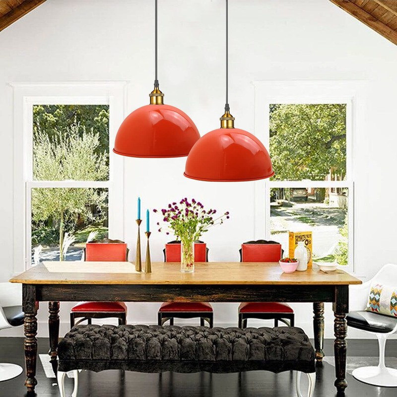 LEDSone Metal Lampshade Easy Fit Retro Industrial Ceiling Lighting Pendant