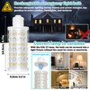 2 Packs Rechargeable Emergency Light Bulbs with Remote and Timer,