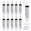 10 Pack 60ml Plastic Syringe Large Syringes Catheter Tip Sterile