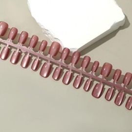 Dousha Hong Press On Nails Short Square Fake Nails Full Cover Glitter Nails Press Ons Acrylic False Nails With Artificial Glitter Designs Short Stick On Nails Glossy Glue On Nails For Women