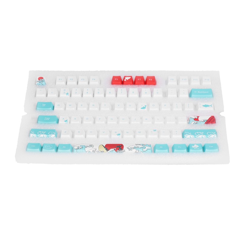 110 Keycap Puller Universal Ergonomic Oil Resistance Keyboard Keycaps for