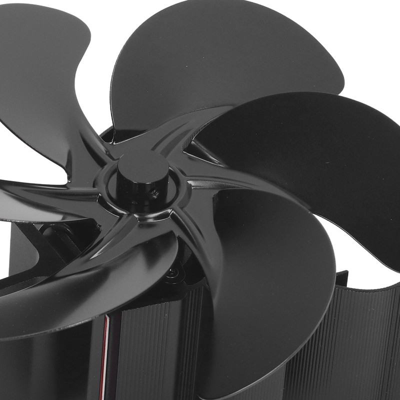 Wood Stove Fan 6 Blades Heat Powered Burning Fireplace Fan