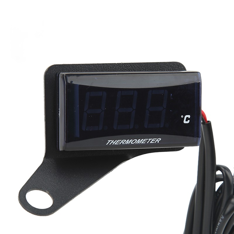 Universal Motorcycle DC12V LCD Screen Slim Water Temperature Gauge With