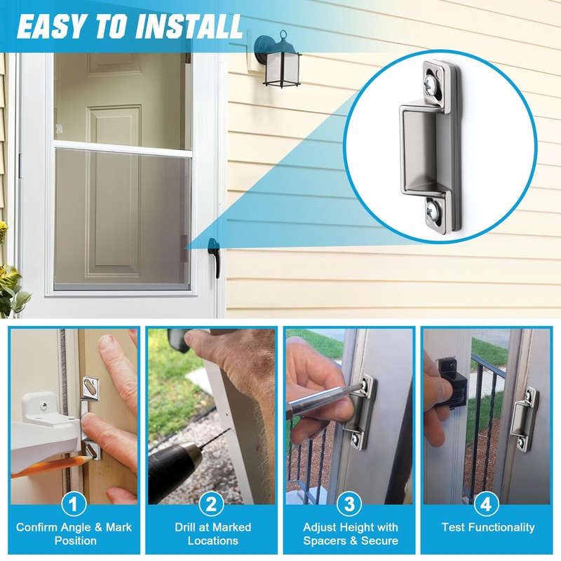 Avenuebool Screen Door Latch Replacement Kit Compatible with Prime-Line K