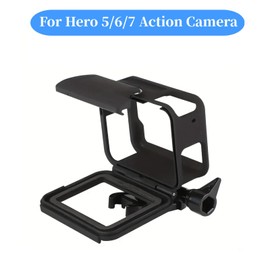 Akozon Marco de protección de cámara, para Hereo 5/6/7 Cámara de acción Marco Protector Carcasa con Base y Tornillo Accesorios para cámara