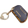 OVIOBOER for Jeep Key Fob Cover with Keychain Black Soft