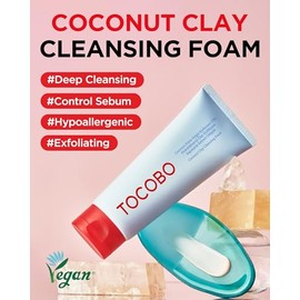Tocobo Coconut Clay Cleansing Foam 150 Espuma Limpiadora Facial Arcilla Coco Limpieza Profunda Equilibrio Sebo Apta Piel Mixta Grasa