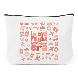 LSVGSAK Flight Attendant Gift Aviation Travel Makeup Bag Christmas Gifts