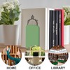 FYSUIMU 6Pcs Boho Sage Green Wood Bookends Gradient Green Wooden