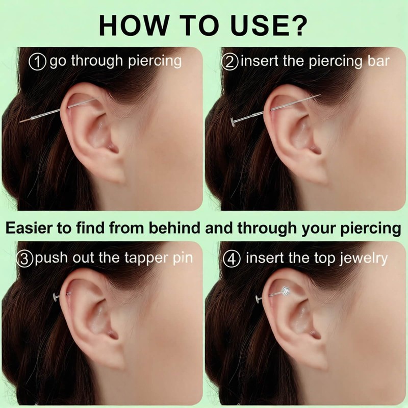 Uni-J Piercing Taper Ball Grabber Tool for Changing Jewelry -