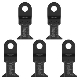 5 x 45mm TopsTools RV44F_5 Fine Tooth 13mm HEX Fitting Blades Compatible with Draper MT250A 23038, MT250 31328, Wickes 235510, Renovator Multitool Multi Tool Accessories