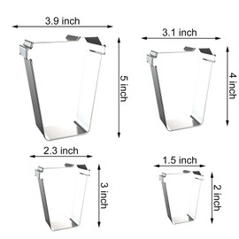 Latte Coffee Cup Cookie Cutter Set - 5 inch, 4 inch, 3 inch, 2 inch - 4 Piece Plastic Latte Cup with Lid Cookie Cutters Shapes Molds - Stainless Steel