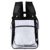 SUBETE Clear Backpack, PVC Transparent Bag, Antistatic, Engineer, Cleanroom, Black
