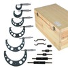 mitoharet 6-Pack Professional Outside Micrometer Set 0-6In / 0.0001In Precision