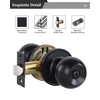 Lanwandeng Interior Door Knobs for Bedroom/Bathroom, Keyless Door Knob Interior