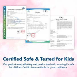 Kids Makeup Set for Girl – Non-Toxic, No Nasties Makeup Kit – Fun & Safe Starter Makeup for Kids Age 3-12 – Washable, Beginner-Friendly, Easy-to-Use Creative Makeup to Make Fun Looks