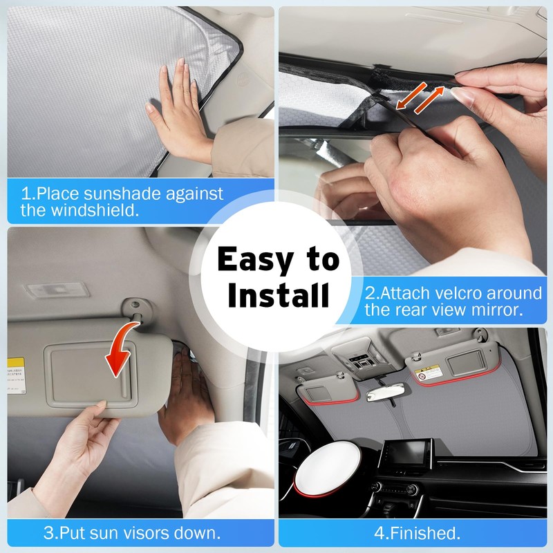 Windshield Sun Shade for 2019-2024 2025 GMC Sierra 1500 2500