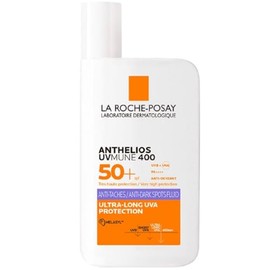 La Roche-Posay Anthelios UVMUNE 400 Fluido Antimanchas SPF50+ Protector solar. Apto para todo tipo de pieles y fototipos. Protege y corrige desde el tono desigual hasta las manchas oscuras
