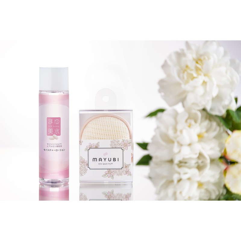 MAYUBI silk puff that can also be washed face