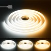 PAUTIX COB LED Strip Light White CCT Tunable 3200LEDs,CRI90+ 16.4ft/5m