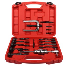 SCITOO 16PCS Blind Inner Bearing Puller Hole Collet Bearing Race Seal Puller Removal Tool Slide Hammer Tool Set