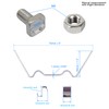 400Pcs Greenhouse Accessories Kit Stainless Steel Glazing Clip Fixing Clip