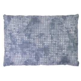 Herb Cushion 30 x 20 cm Used-Look Grey/Blue + Organic Inlet Filled with Sage, Anise, Chamomile, Peppermint, Thyme, Rosemary, Melissa, Lavender