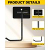 Peasulin Banana Hanger Hook, Under Cabinet Double Hook Holder for