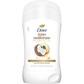 Dove Tono Uniforme Coco Antitranspirante en Barra, desodorante para mujer que previene y reduce las manchas* en las axilas, ayudando a recuperar el tono natural de tu piel 45 g