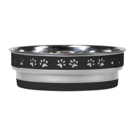 Loving Pets Corsa Pet Bowl for Dogs, Small, Stealth Black