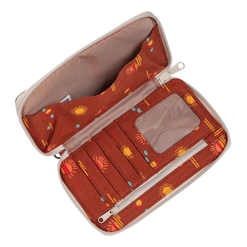 KAVU Go Time Bi-Fold Crossbody Wallet with Rope Strap, Mirage