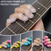 25-Pack Guitar Finger Cots, Silicone Finger Protectors for Guitar, Ukulele,
