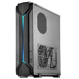 SilverStone Technology Slim Computer Case for Mini-ITX Motherboards with Integrated RGB Lighting RVZ03B