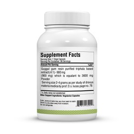 Herbsforever Shudha Guggul Capsules – Commiphora mukul – 90 Vege Capsules – 800 Mg Each