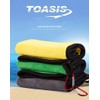 Toasis Soft Microfiber Towels with Carabiner Clip for Fishing Hiking