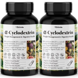 Earthville 2 Alpha CD Earthville Alpha CD 500mg 2-month supply Alpha-cyclodextrin 60 Veg Capsules / 2개 알파CD 어스빌 알파시디 500mg 2개월분 알파시클로덱스트린 60베지캡슐