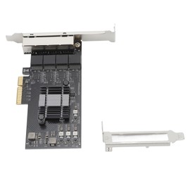 2.5Gb PCIe Network Card Professional 4 RJ45 Ports RTL8125BG Chip 2500Mbps Ethernet Interface Adapter for Server