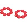 Nuby IcyBite Soother Ring Teether, Red 2 Count