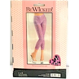 Be Wicked Comfortable Pink Leopard Print Footless Tights by Be Wicked-Animal Print-Soft