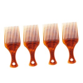 Outanaya 4pcs Wide Tooth Hair Styling Comb for Natural Curly Hair for Men and Women