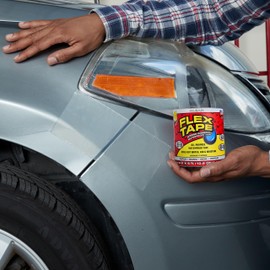 Flex Tape, Original Thick Flexible Rubberized Waterproof Tape - Seal and Patch Leaks, Works Underwater, Indoor Outdoor - Home RV Roof Plumbing and Pool Repairs, Clear, 4 in x 5 ft, Case of 4