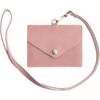 RafiCaro Pass Case, ID Card Holder, W Pocket, Commuter Pass